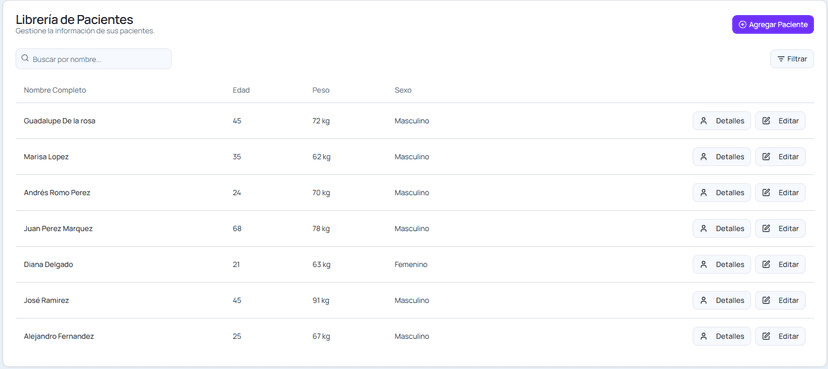 Biblioteca de pacientes - Gestión de información médica